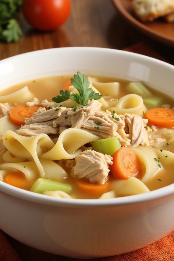 crockpot chicken noodle soup