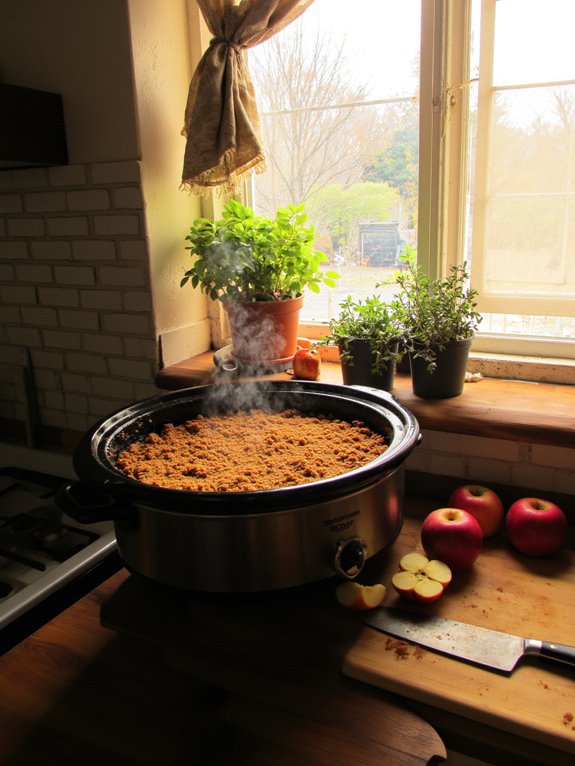 crockpot last minute apple crisp