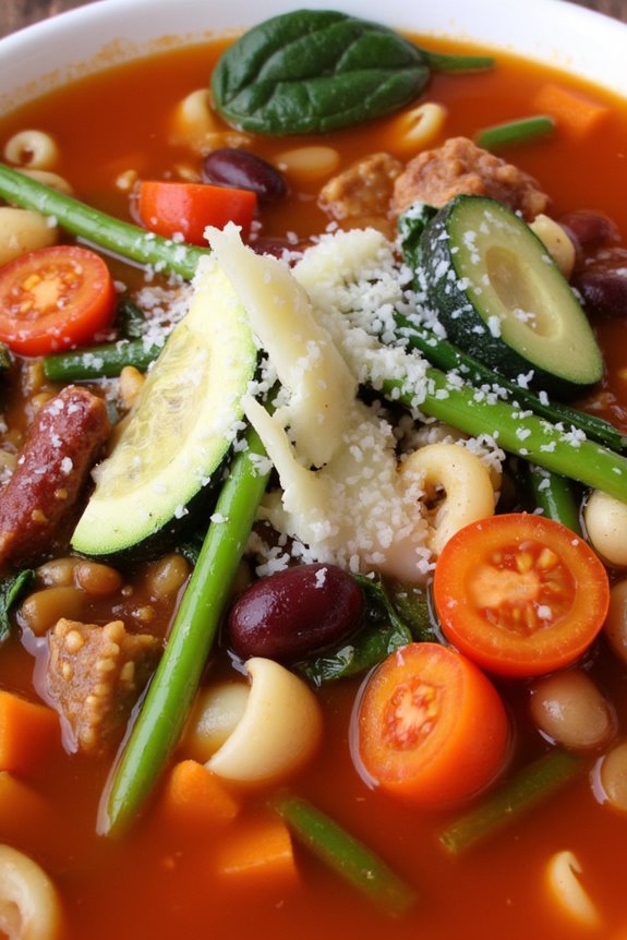 crockpot minestrone soup recipe