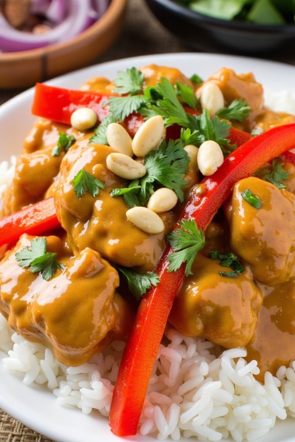 crockpot thai peanut chicken