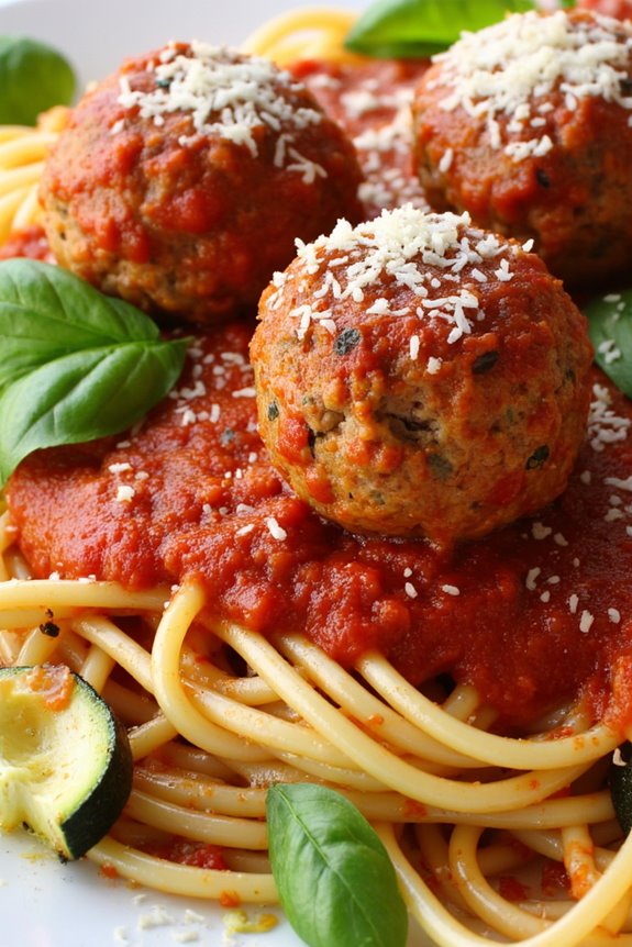 crockpot turkey meatball spaghetti