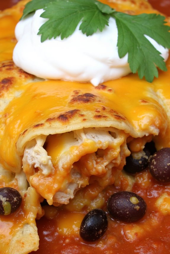 delicious chicken enchilada casserole