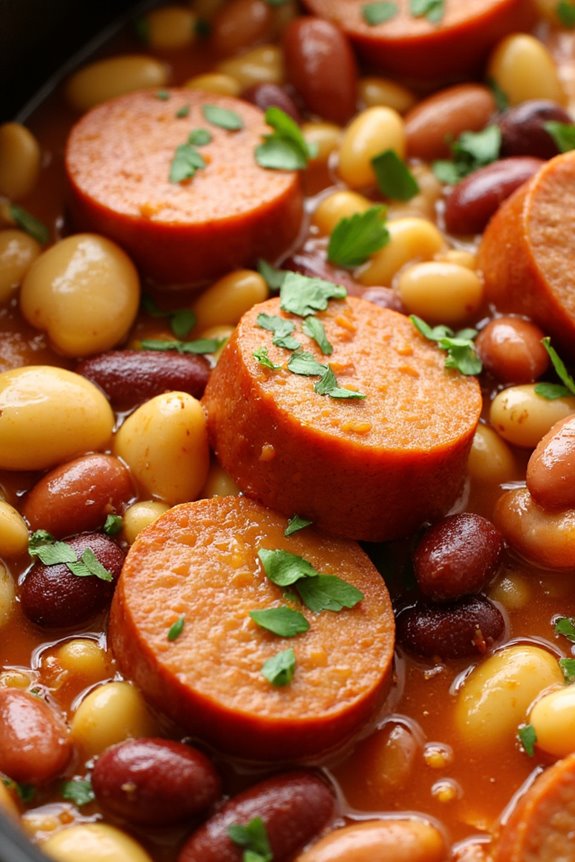 effortless sausage bean casserole