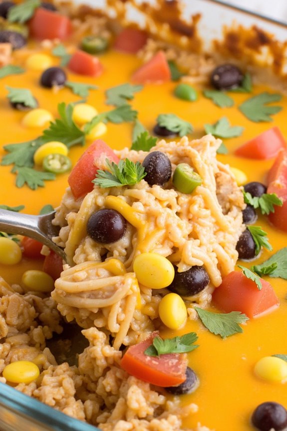 fiesta chicken rice casserole