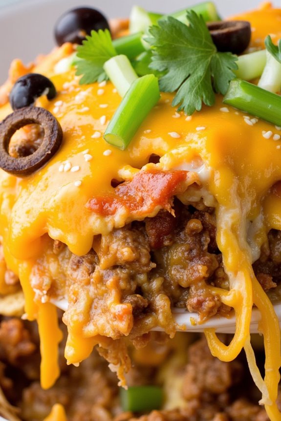 flavorful family taco casserole