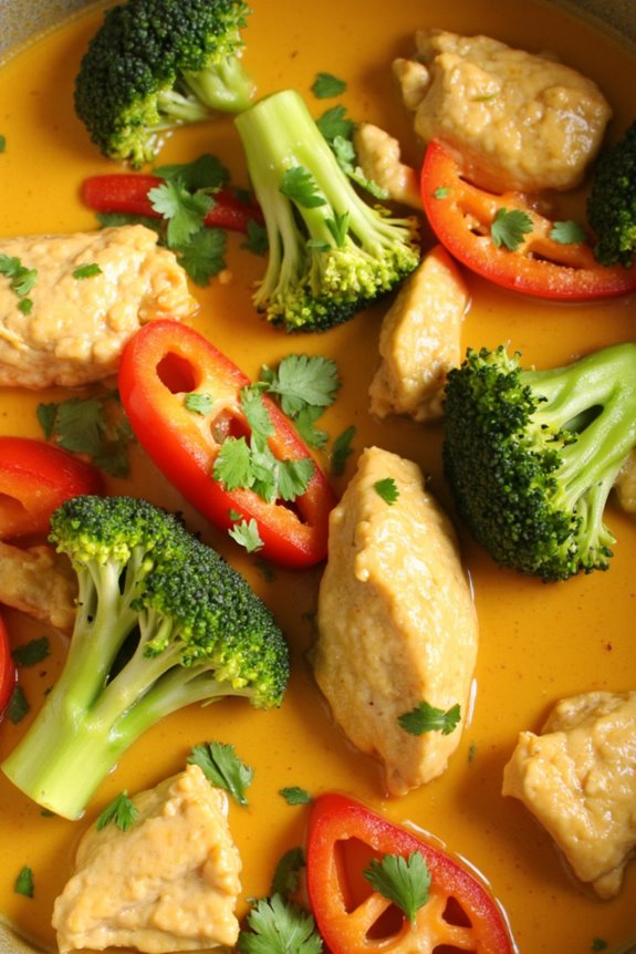 flavorful low carb chicken curry