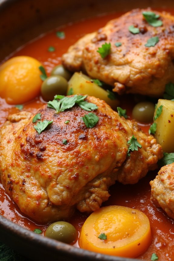 flavorful moroccan chicken tagine