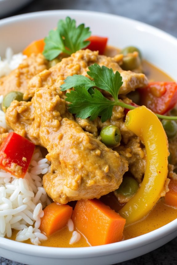 flavorful slow cooked coconut curry