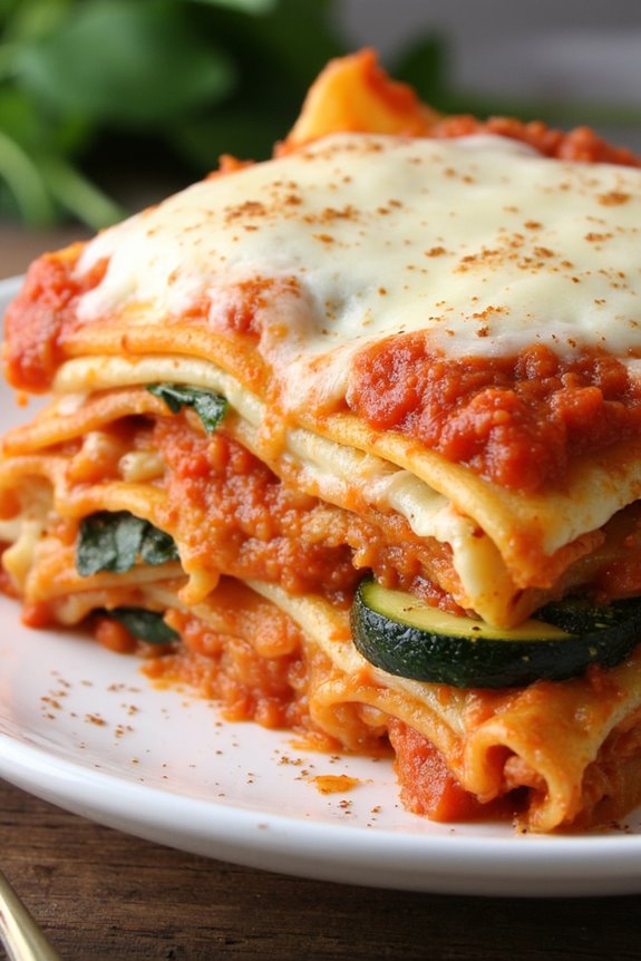 flavorful vegetarian crockpot lasagna