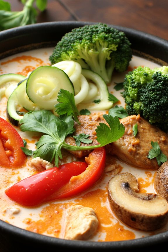 fragrant low carb coconut curry