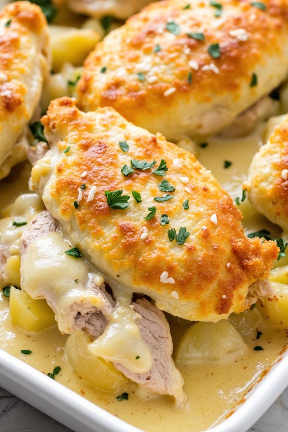 garlic parmesan chicken bake