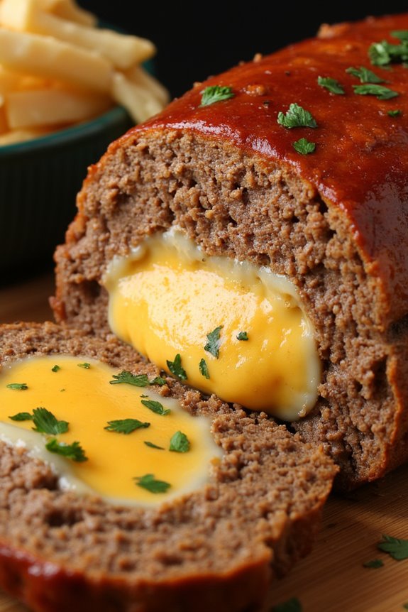 gooey cheesy meatloaf delight