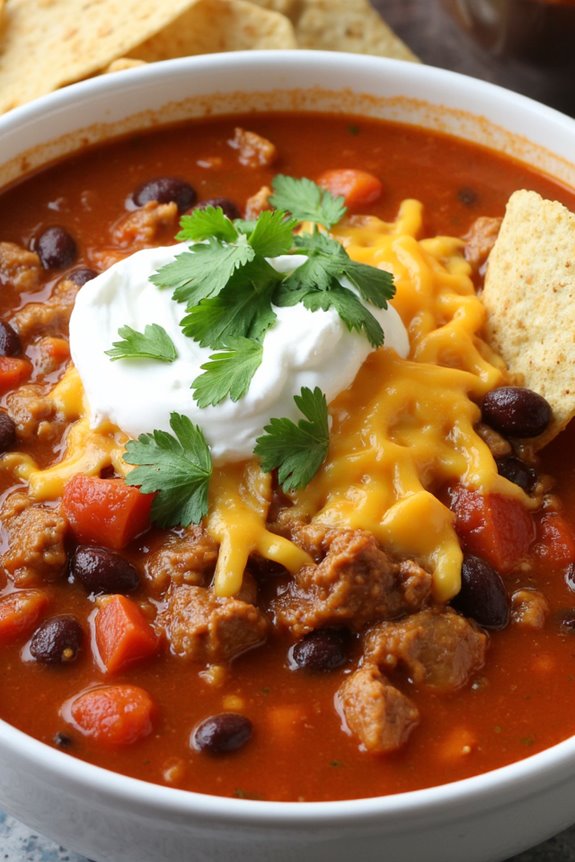 hassle free customizable taco soup