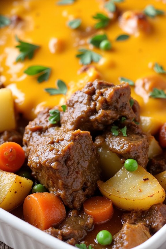 hearty beef and potatoes casserole