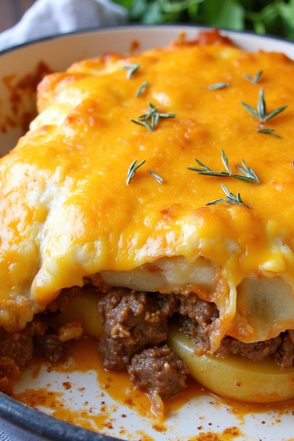 hearty beef potato casserole