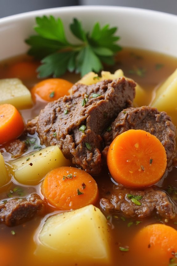 hearty beef potato soup