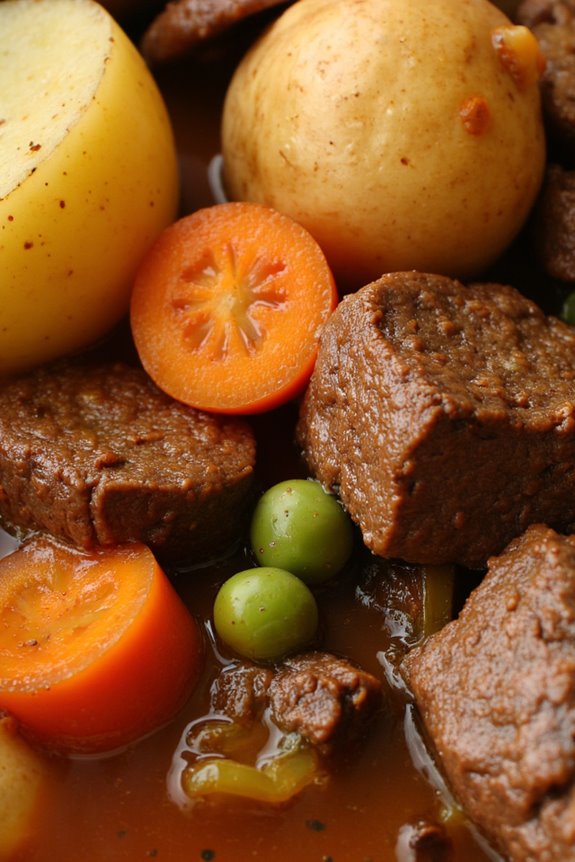 hearty beef stew preparation