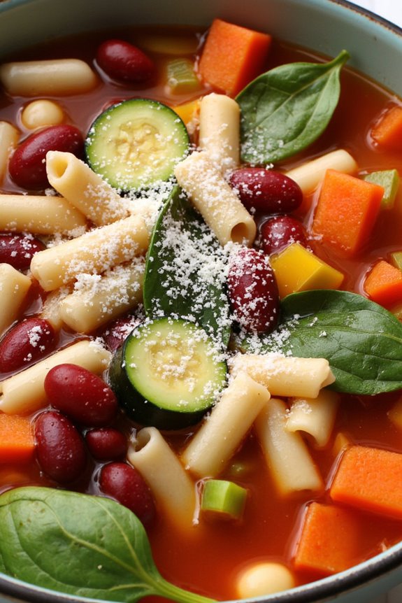 hearty crockpot minestrone soup