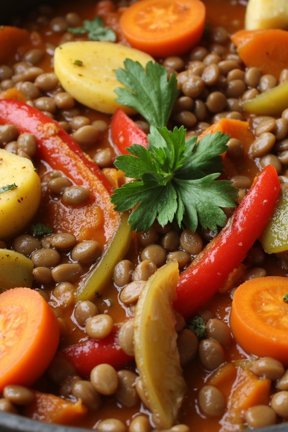 hearty mediterranean lentil stew