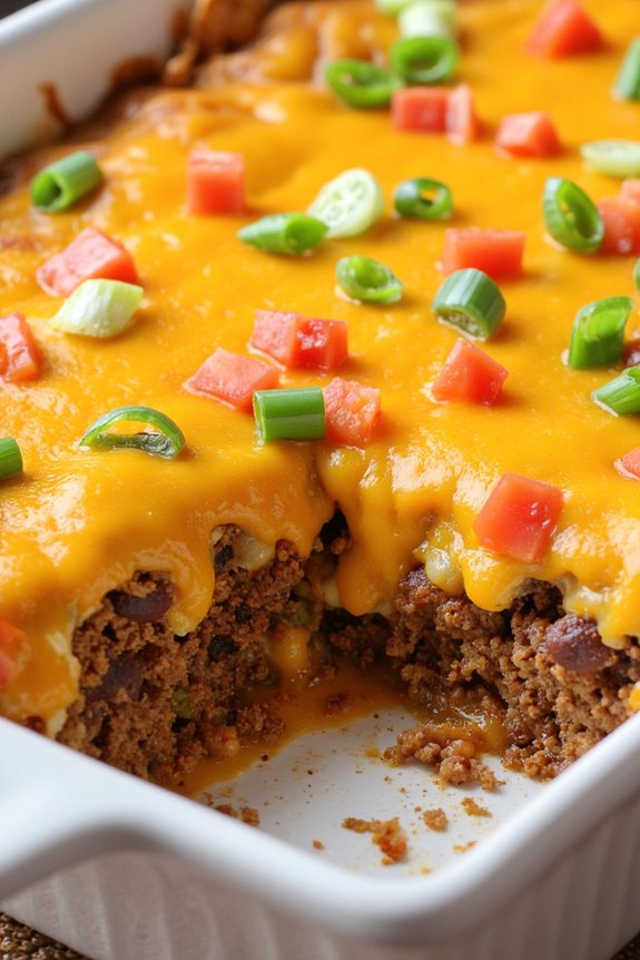 hearty mexican taco casserole
