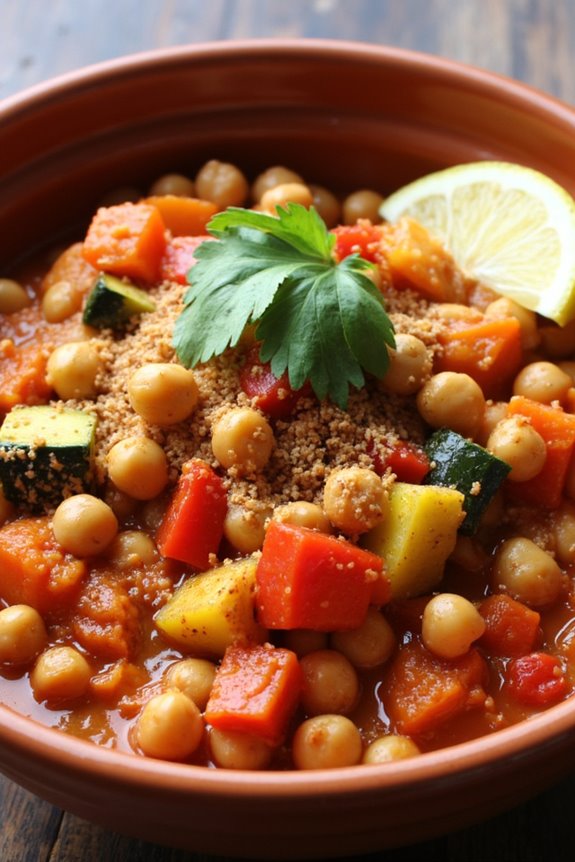 hearty moroccan chickpea stew