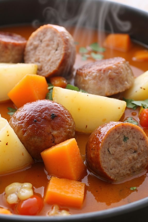 hearty one pot sausage stew