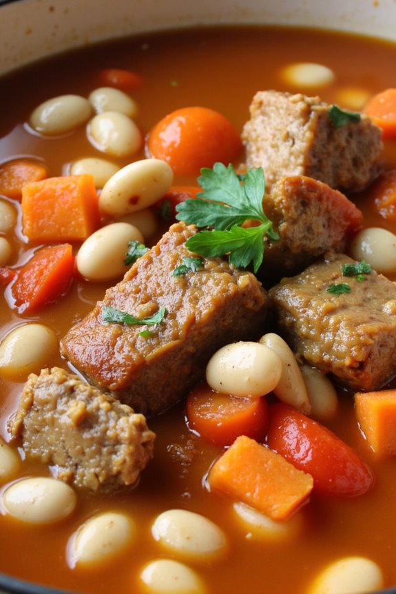 hearty pork and bean stew