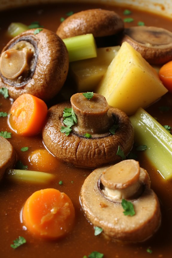 hearty quick mushroom stew