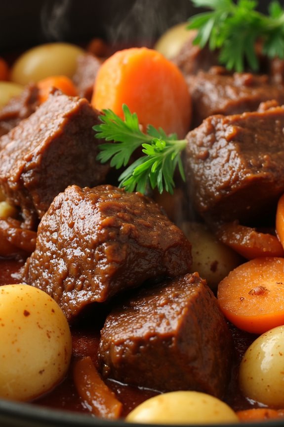 hearty red wine beef stew
