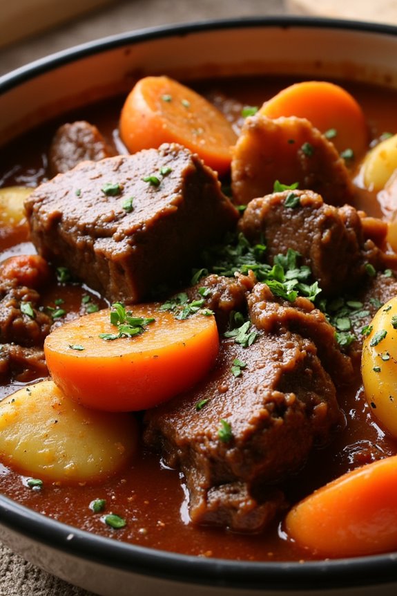 hearty red wine stew