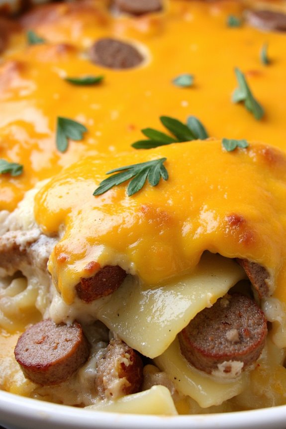 hearty sausage potato casserole