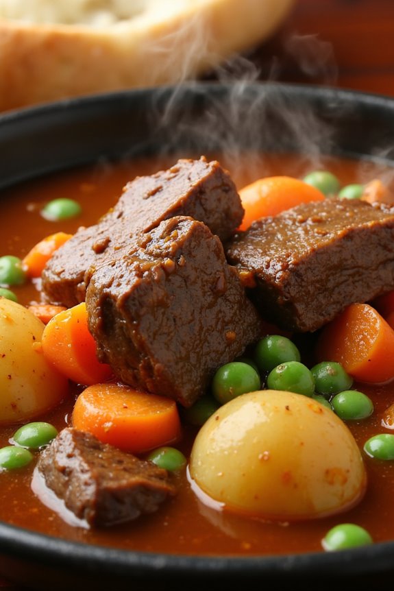hearty slow cooked beef stew