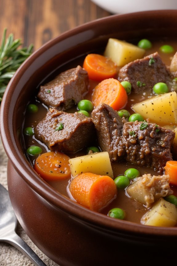 hearty slow cooked beef stew
