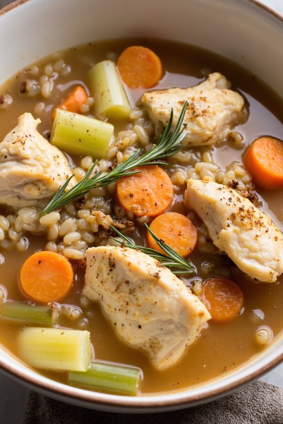 hearty slow cooked chicken stew