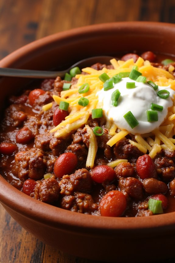 hearty slow cooker chili