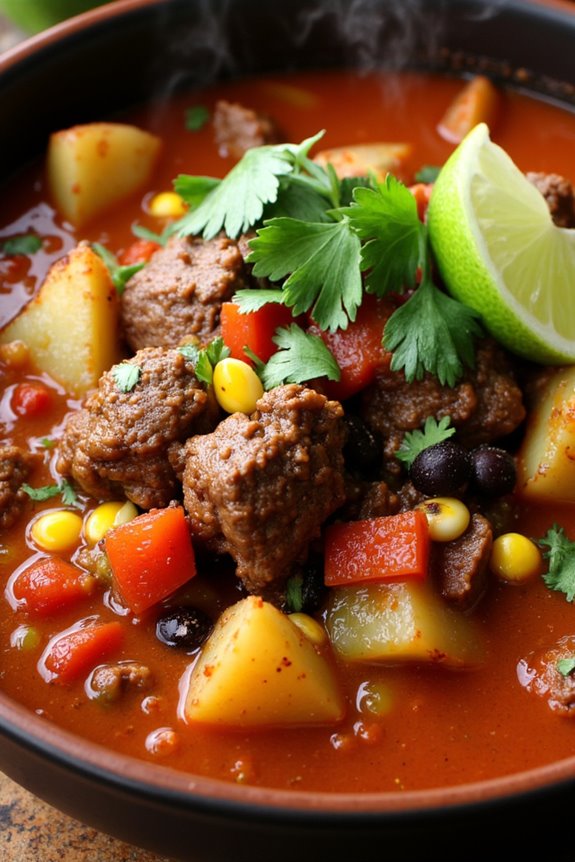 hearty spicy beef stew
