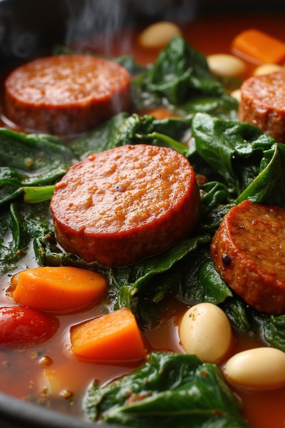 hearty spicy kale stew