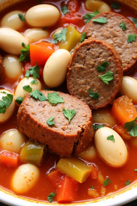 hearty spicy sausage stew