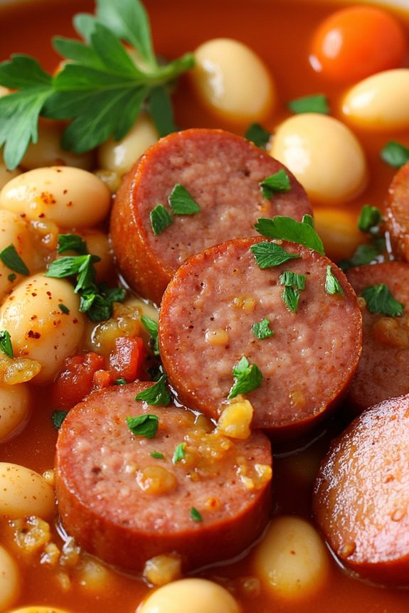 hearty spicy sausage stew