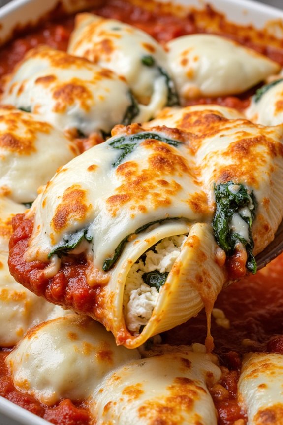 hearty spinach feta casserole