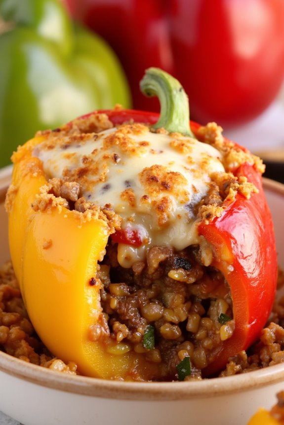 hearty stuffed bell peppers recipe