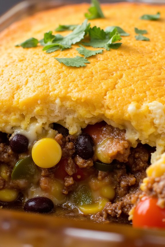 hearty taco casserole delight
