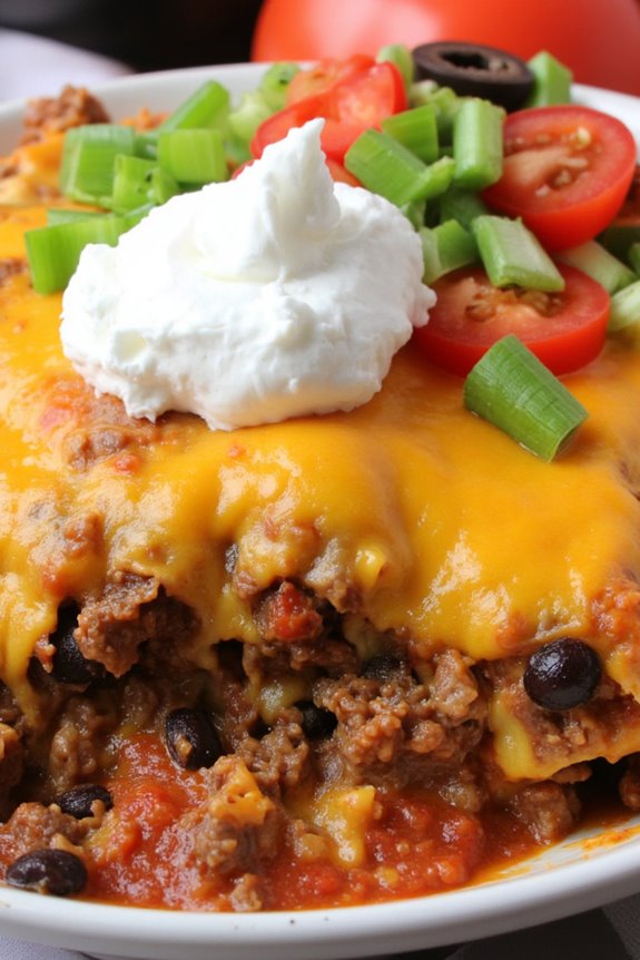 hearty taco casserole recipe