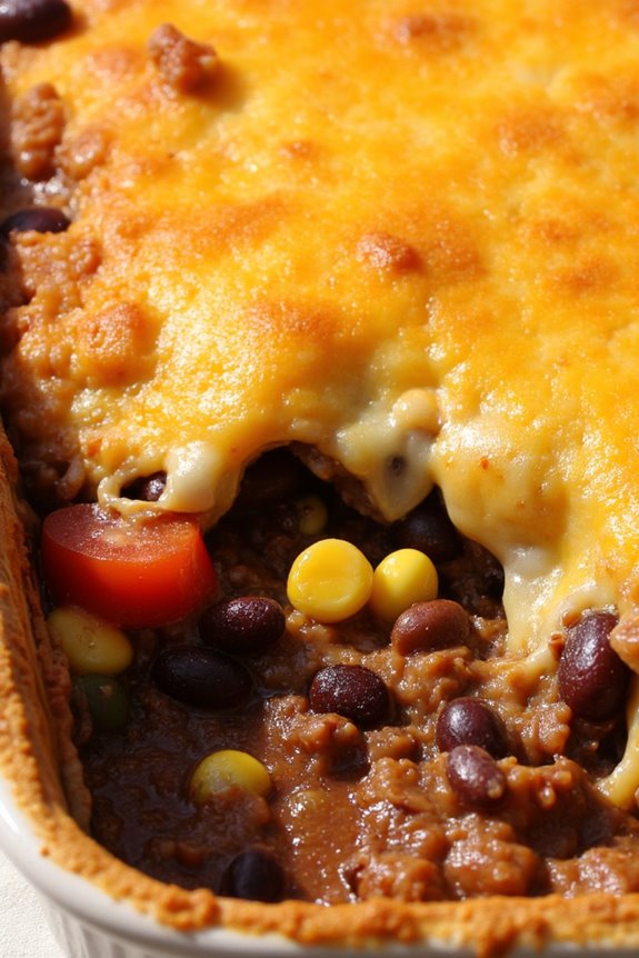 hearty tex mex bean casserole