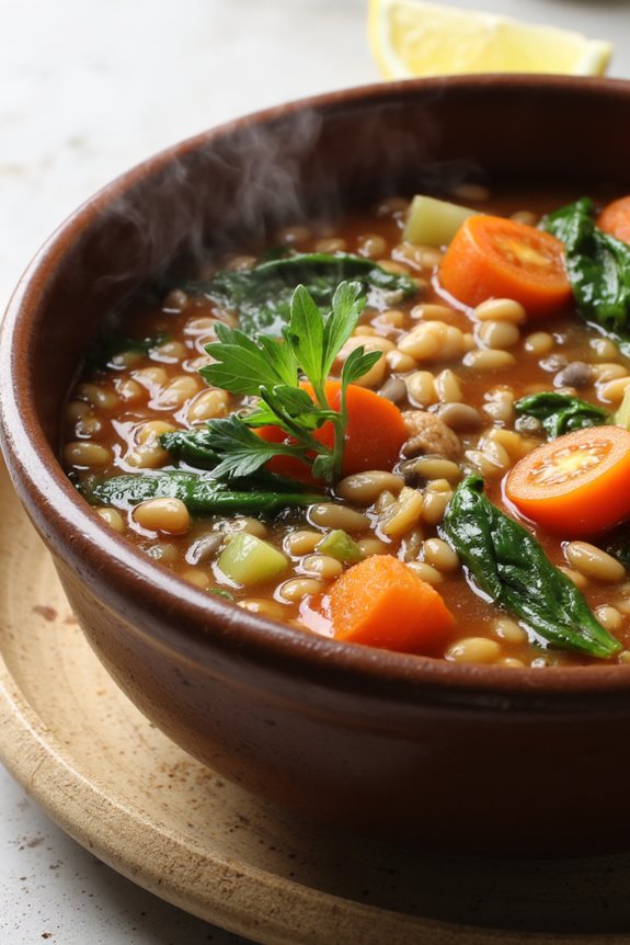 hearty vegetarian lentil soup
