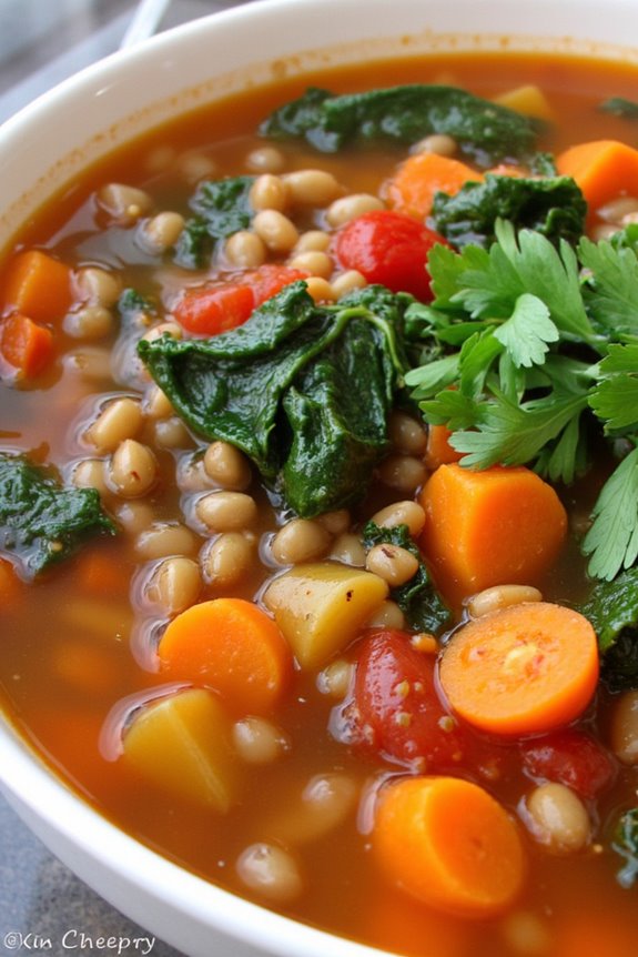 hearty vegetarian lentil soup
