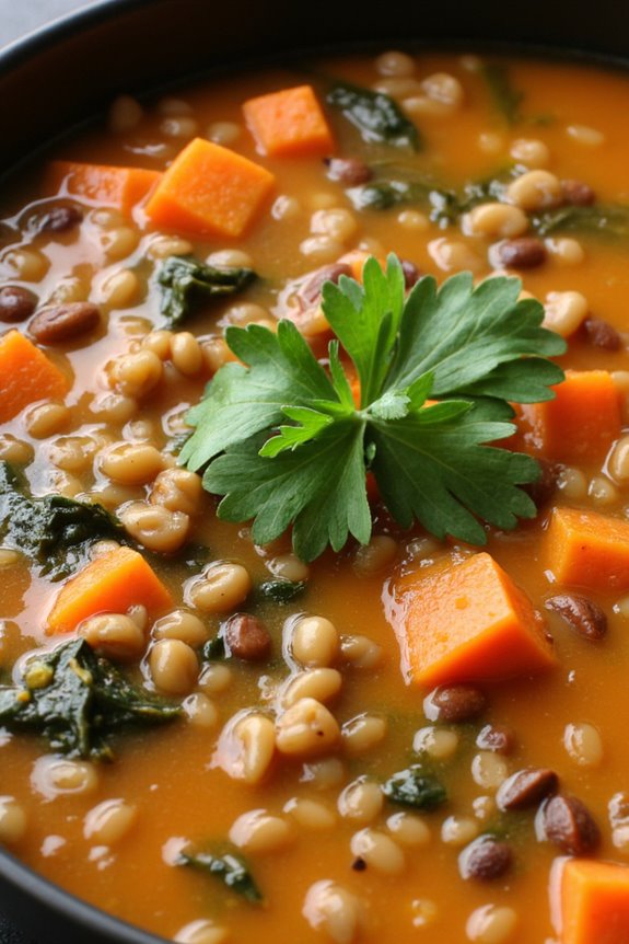 hearty vegetarian lentil soup