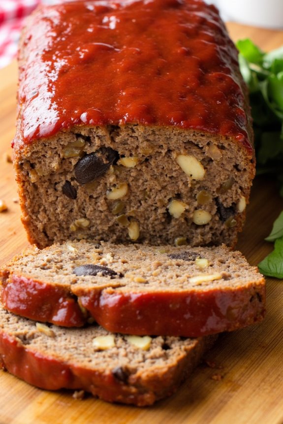 hearty veggie lentil meatloaf
