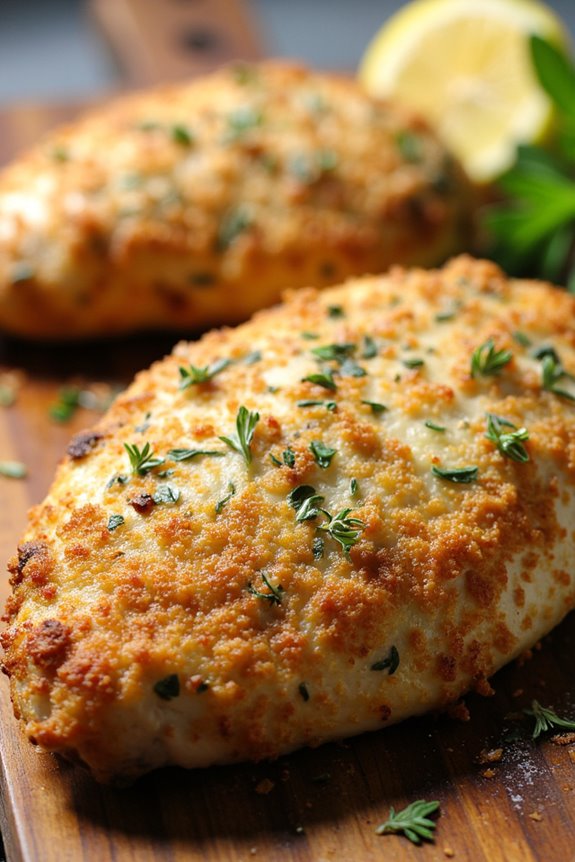 herb crusted parmesan chicken recipe