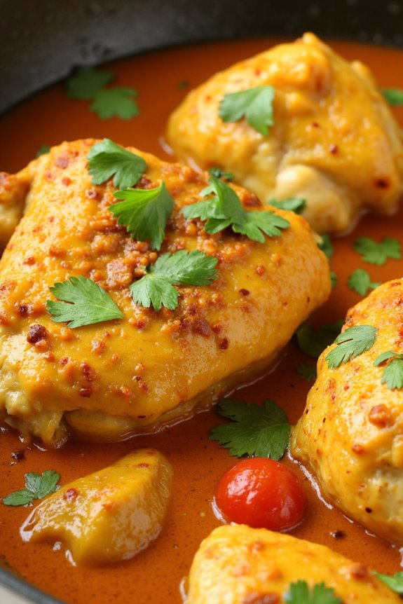 high protein crockpot chicken curry